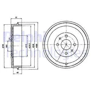 Bęben hamulcowy DELPHI BF379 Zamów teraz