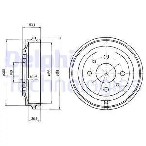 Bęben hamulcowy DELPHI BF389 Bezpieczna płatność