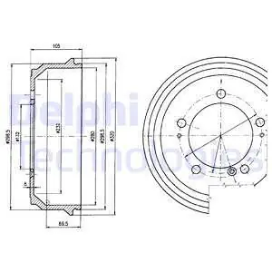 Bęben hamulcowy DELPHI BF404 Promocja