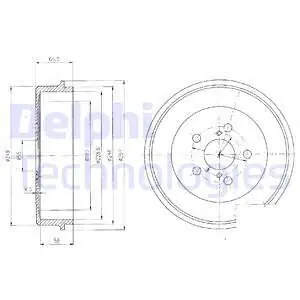Bęben hamulcowy DELPHI BF405 Szybka dostawa
