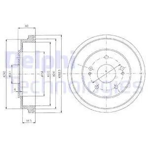 Bęben hamulcowy DELPHI BF419 Bezpieczna płatność