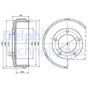Wysoka jakość Bęben hamulcowy DELPHI BF478