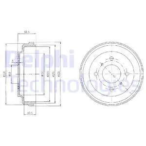 Bęben hamulcowy DELPHI BF481 Ekspresowa dostawa