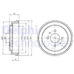 Bęben hamulcowy DELPHI BF485 Ekspresowa dostawa