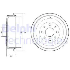 Bęben hamulcowy DELPHI BF502 Niska cena