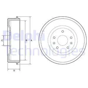 Bęben hamulcowy DELPHI BF513 Wyprzedaż