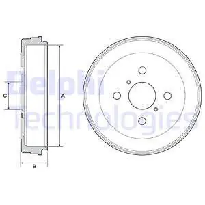 Wysoka jakość Bęben hamulcowy DELPHI BF530