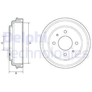 Darmowa dostawa Bęben hamulcowy DELPHI BF546