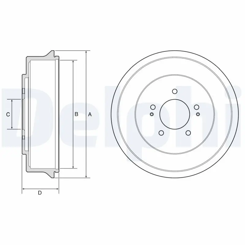 Nowość Bęben hamulcowy DELPHI BF585