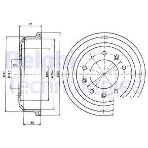 Popularny Bęben hamulcowy DELPHI BF82