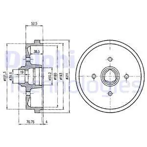 Bęben hamulcowy DELPHI BF96 Wyprzedaż