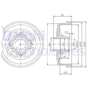 Oferta Bęben hamulcowy DELPHI BFR272