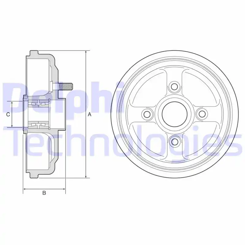Bęben hamulcowy DELPHI BFR567 Autentyczny