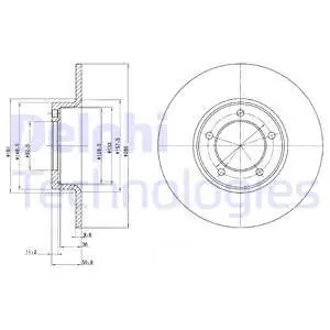 Tarcza hamulcowa DELPHI BG2021 Premium