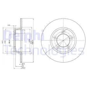 Zwrot pieniędzy Tarcza hamulcowa DELPHI BG2024