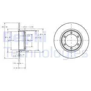 Tarcza hamulcowa DELPHI BG2107 Tani