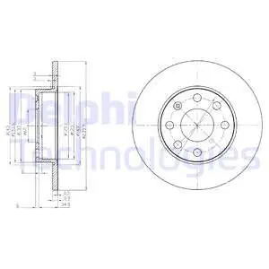 Najlepsza cena Tarcza hamulcowa DELPHI BG2149