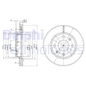 Tarcza hamulcowa DELPHI BG2292 Wyprzedaż