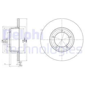 Premium Tarcza hamulcowa DELPHI BG2297