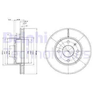 Popularny Tarcza hamulcowa DELPHI BG2339