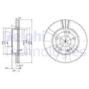 Tarcza hamulcowa DELPHI BG2397 Ekspresowa dostawa