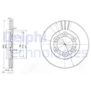 Promocja Tarcza hamulcowa DELPHI BG2416