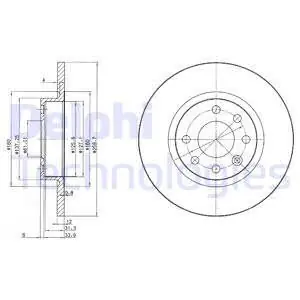 Oferta Tarcza hamulcowa DELPHI BG2496