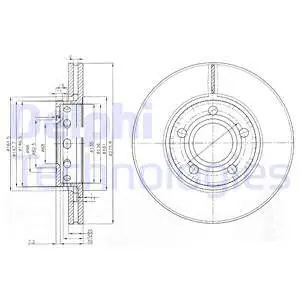 Nowość Tarcza hamulcowa DELPHI BG2518
