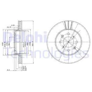 Tarcza hamulcowa DELPHI BG2615 Wysoka jakość
