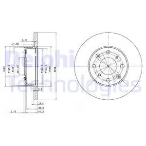 Promocja Tarcza hamulcowa DELPHI BG2616