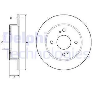 Tylko dziś Tarcza hamulcowa DELPHI BG2634