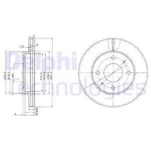 Zamów teraz Tarcza hamulcowa DELPHI BG2657