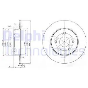 Tarcza hamulcowa DELPHI BG2698 Oferta