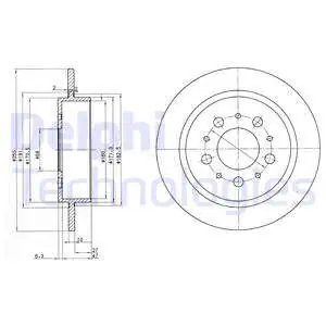 Zamów teraz Tarcza hamulcowa DELPHI BG2718