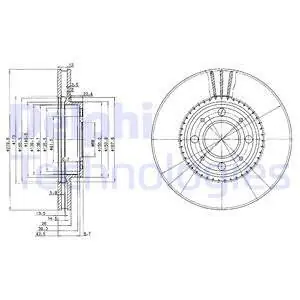 Tarcza hamulcowa DELPHI BG2720 Promocja