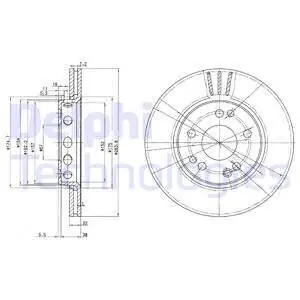 Najlepsza cena Tarcza hamulcowa DELPHI BG2771
