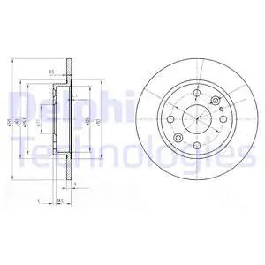 Tarcza hamulcowa DELPHI BG2803 Najlepsza cena