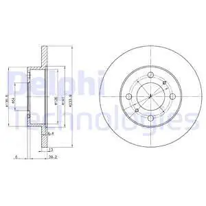 Szybka dostawa Tarcza hamulcowa DELPHI BG2809