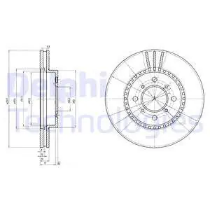 Zamów teraz Tarcza hamulcowa DELPHI BG2814