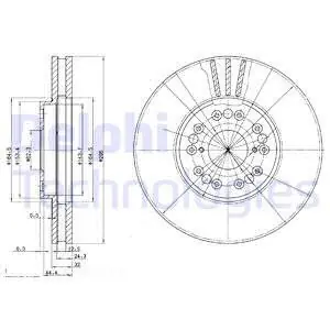 Popularny Tarcza hamulcowa DELPHI BG2829