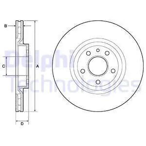 Tarcza hamulcowa DELPHI BG2843 Tylko dziś