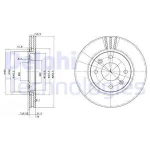 Tarcza hamulcowa DELPHI BG2871 Wysoka jakość