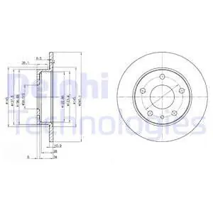 Oferta Tarcza hamulcowa DELPHI BG2914