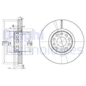 Tylko dziś Tarcza hamulcowa DELPHI BG3033