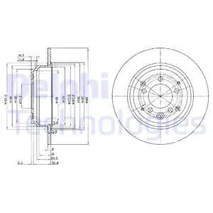 Tarcza hamulcowa DELPHI BG3060 Wysoka jakość