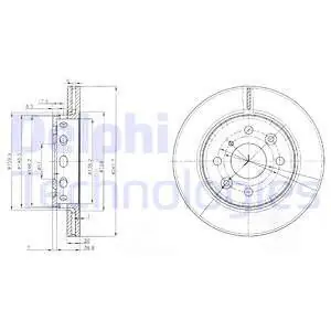 Zamów teraz Tarcza hamulcowa DELPHI BG3074