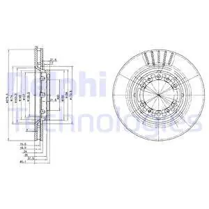 Darmowa dostawa Tarcza hamulcowa DELPHI BG3115
