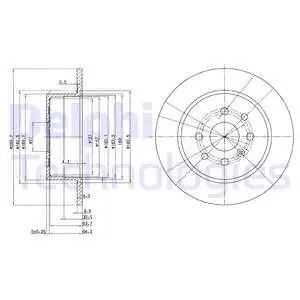Szybka dostawa Tarcza hamulcowa DELPHI BG3141
