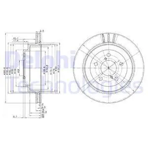 Autentyczny Tarcza hamulcowa DELPHI BG3154