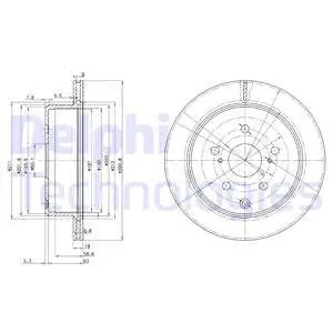 Tarcza hamulcowa DELPHI BG3166 Zamów teraz
